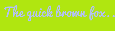 Image with Font Color B3C2F2 and Background Color B0E610